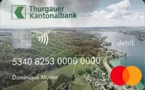 Thurgauer Kantonalbank Debit Mastercard Alltagskarte