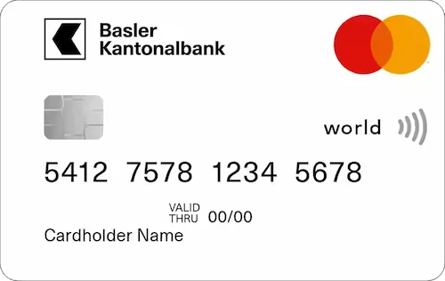 Basler Kantonalbank Prepaid Mastercard Karte zur Ausgabenkontrolle