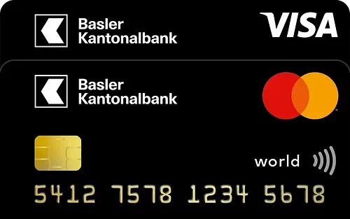 Basler Kantonalbank Gold Kreditkarten World Mastercard und Visa