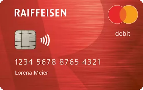 Raiffeisen Debit Mastercard für weltweite Zahlungen