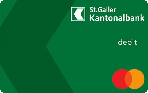 St Galler Kantonalbank Visa Debit Karte